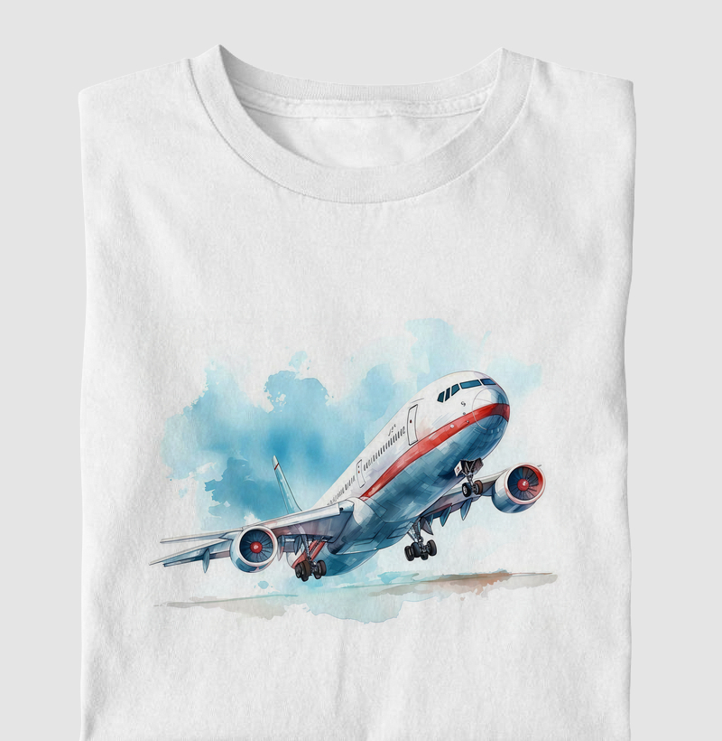 Avião aquarela