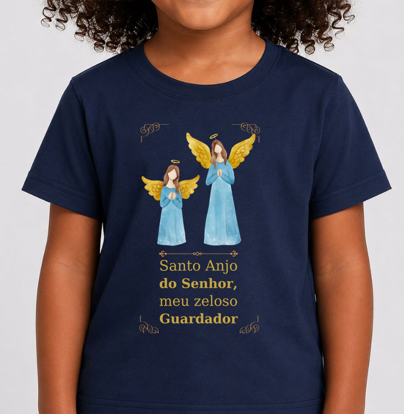 Santo ANjo do Senhor meu Zeloso Guardador KIDS - Camiseta Infantil