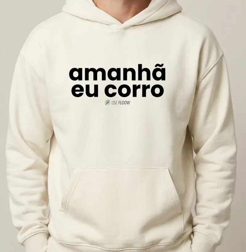 Hoodie Moletom Corrida - Amanhã Eu Corro