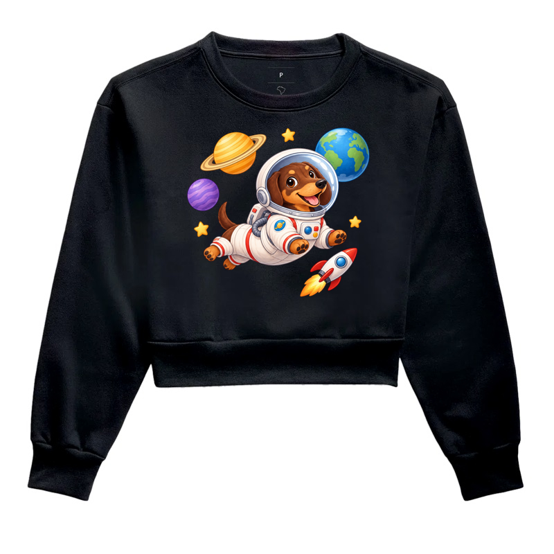 Salsicha Astronauta - Cropped Moletom