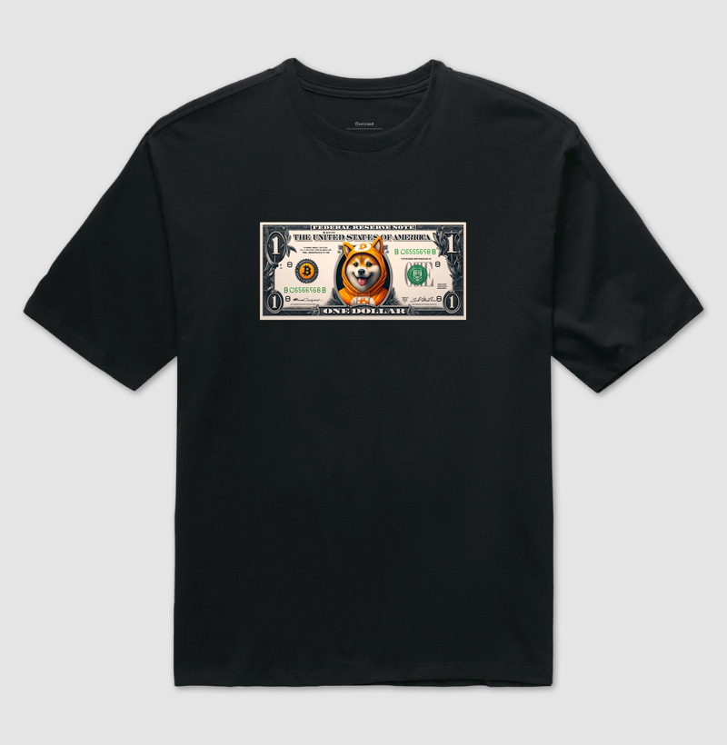 Camiseta Oversized Dog 1 Dólar