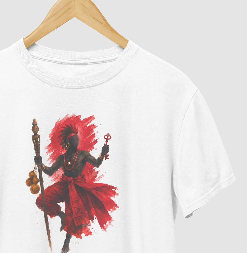 Camiseta Exu das Chaves e dos Caminhos – Coleção Orixás
