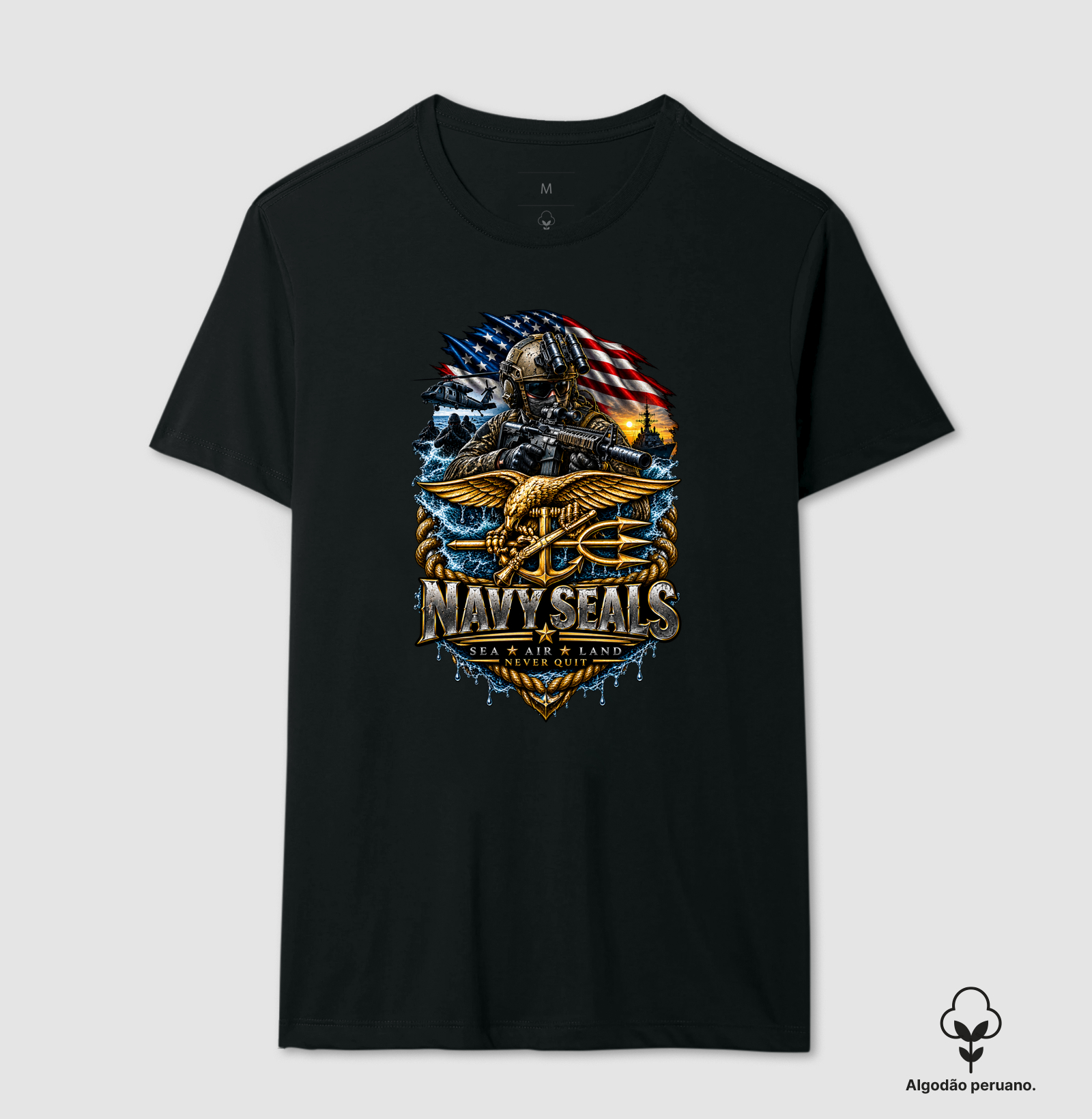 Navy SEALs - Camiseta Algodão Peruano