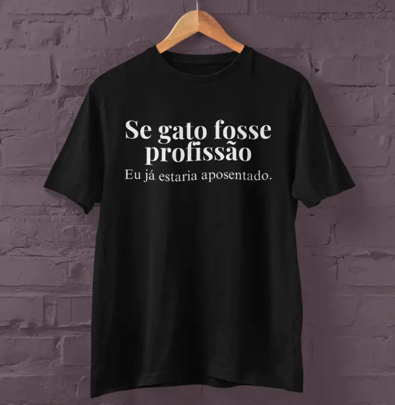 T-Shirt Gato Aposentado