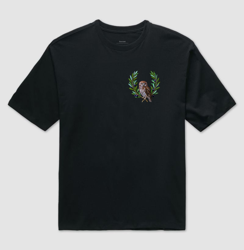 Atena — Raízes da Sabedoria - Camiseta Oversized