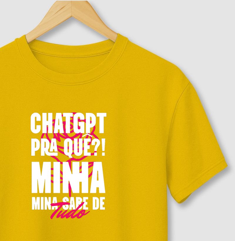 Camiseta Minha mina sabe tudo