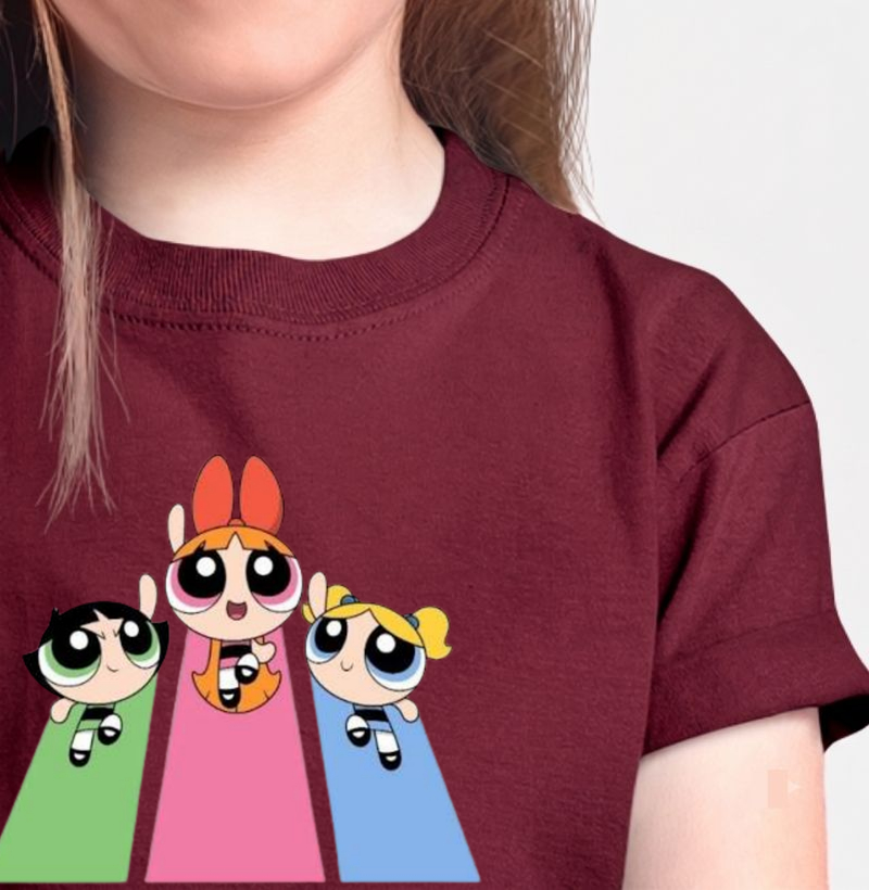 Camisa das meninas Super Poderosas