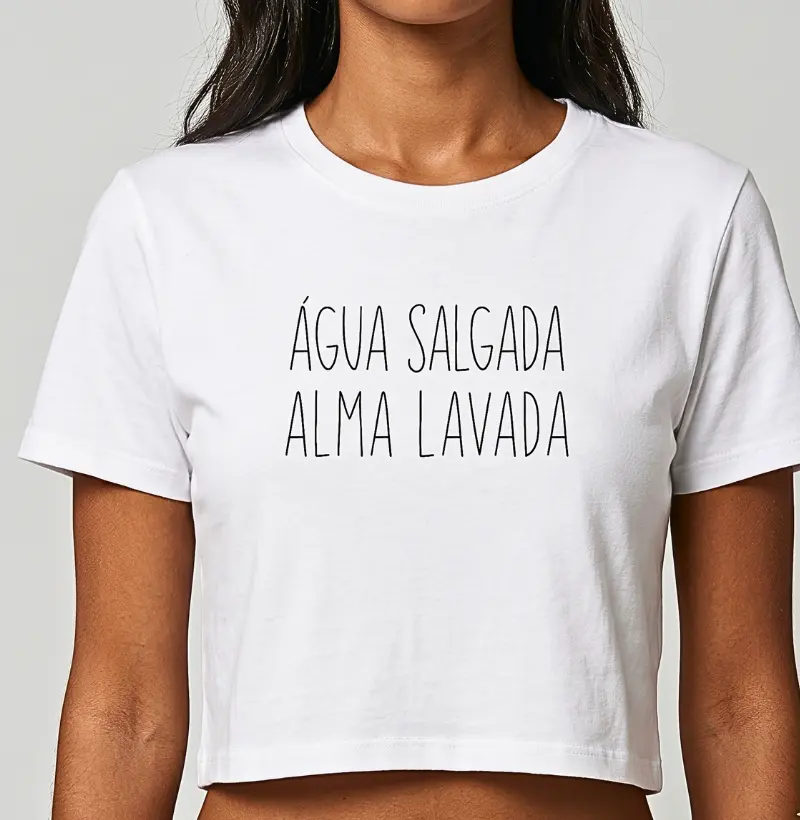 Cropped - Água Salgada, Alma Lavada | Surf For Fun Wear