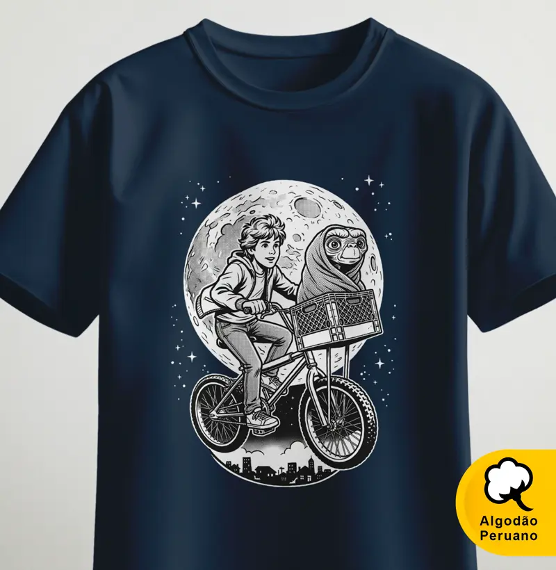 Pedalando com meu amigo ET