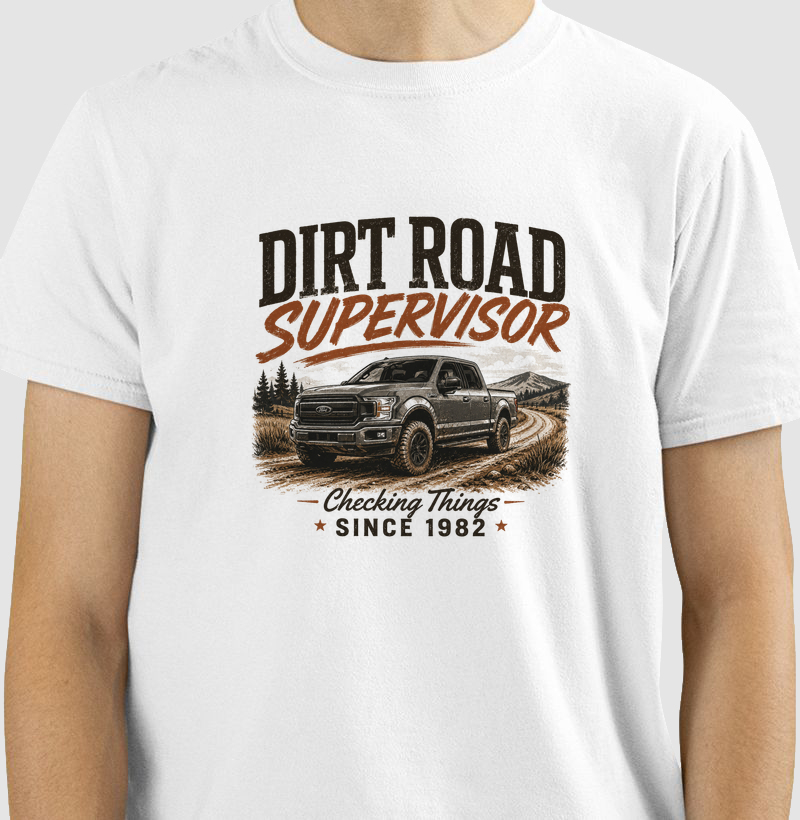 Camiseta Country Masculina Dirt Road Supervisor Rustler South Co.