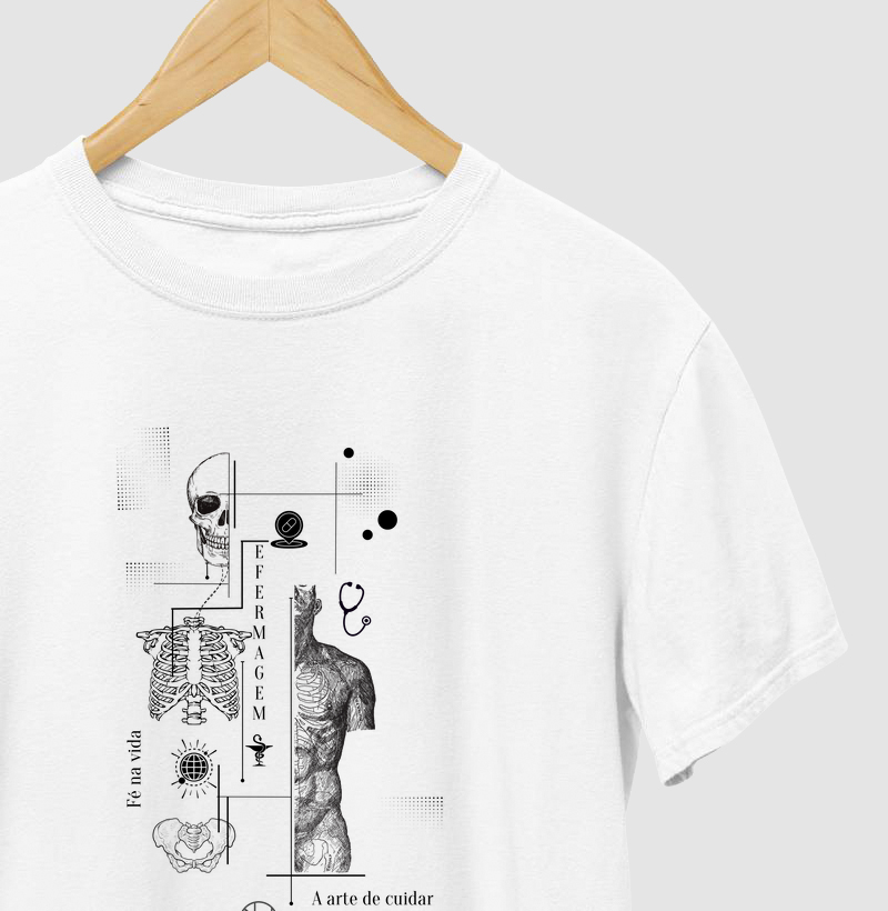 Camiseta Mosaico Enfermagem 