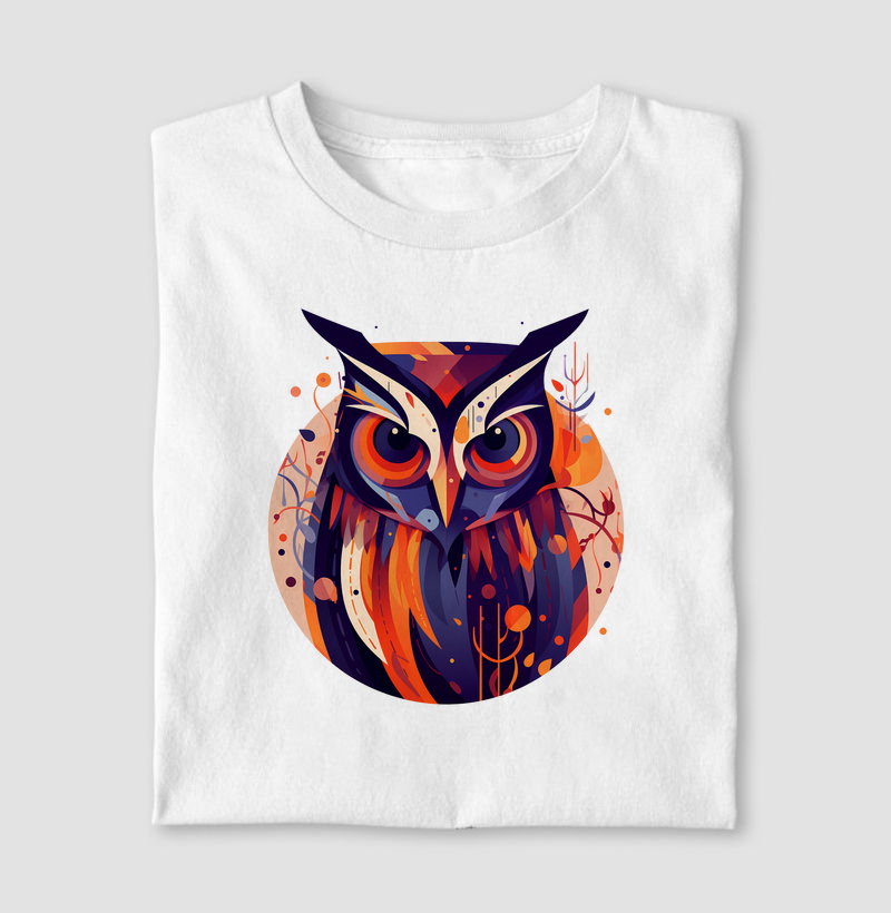 Coruja colors geométrico