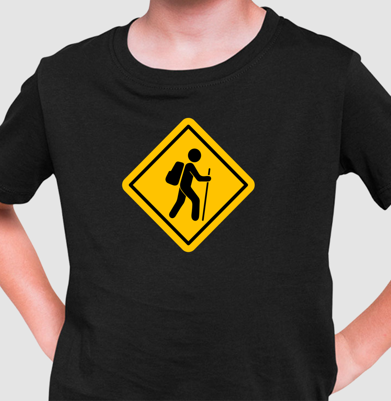 Atenção! Trilheiros - Camiseta Infantil