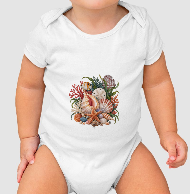 Jardim de Corais - Body Infantil