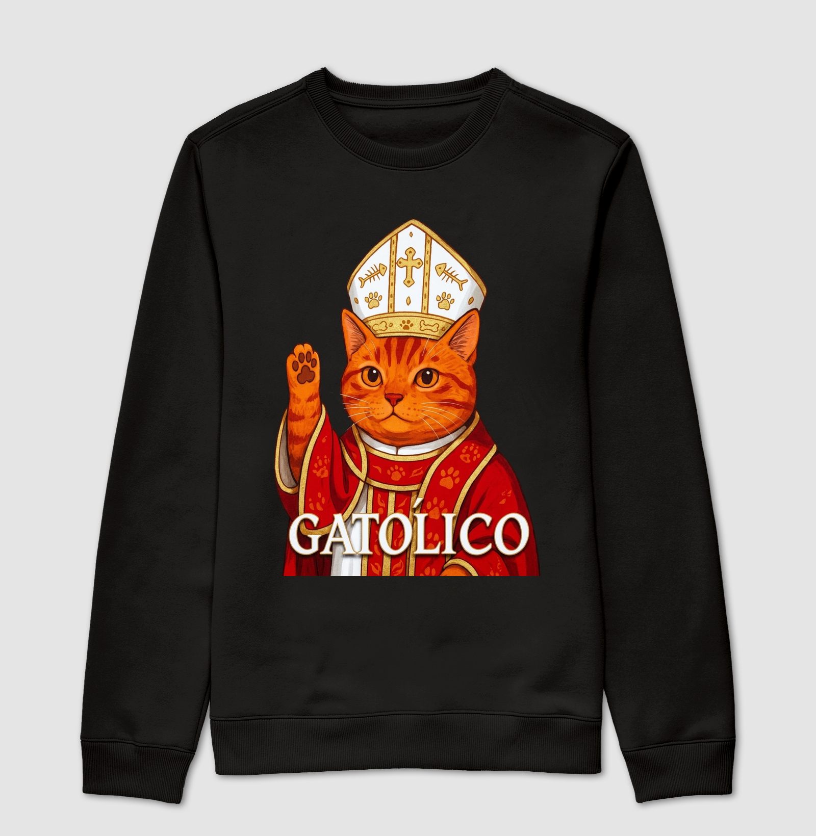 Gatólico - Suéter Moletom