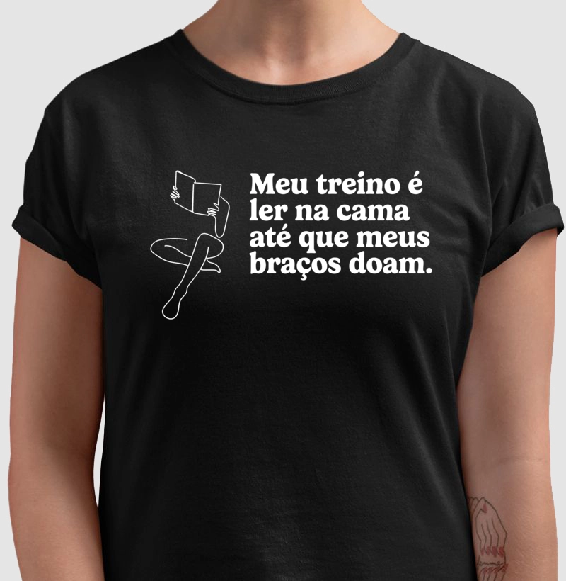 Meu treino é ler na cama