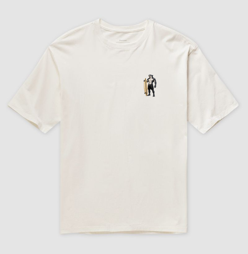 Camiseta Oversized Tubarão Surfista