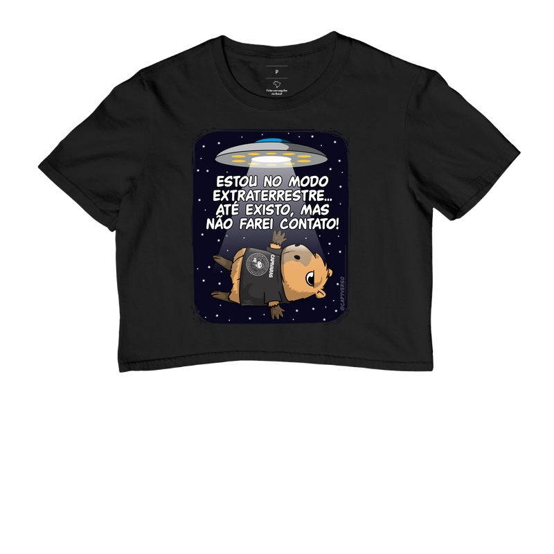 Camiseta Capivara Extraterrestre - Cropped
