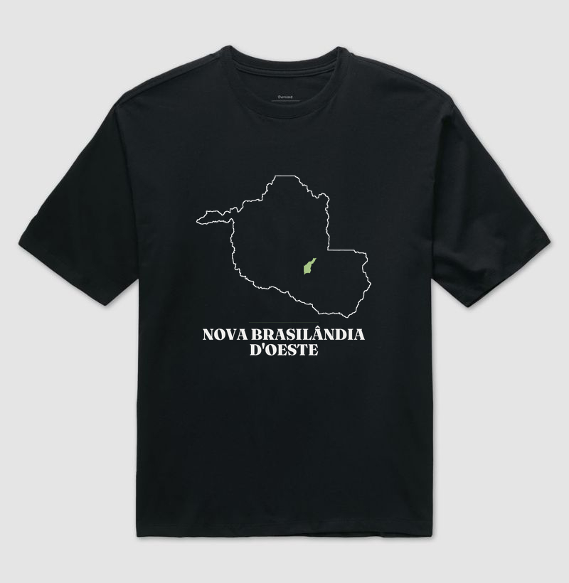 Nova Brasilândia D'Oeste | Traço RO - Camiseta Oversized