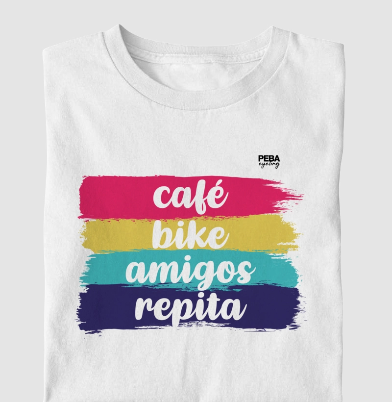 Café, bike, amigos, repita