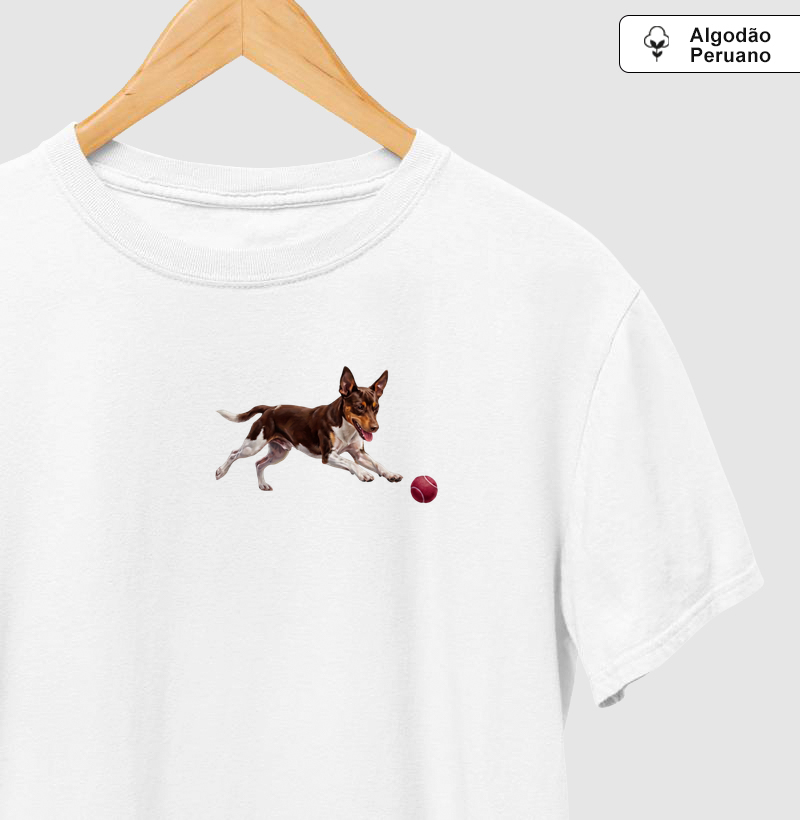 Fox Paulistinha Marrom Minimalista - Camiseta Algodão Peruano