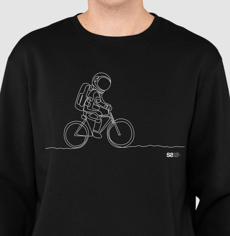 Moletom Sem Capuz Slim Unissex "Astronauta"