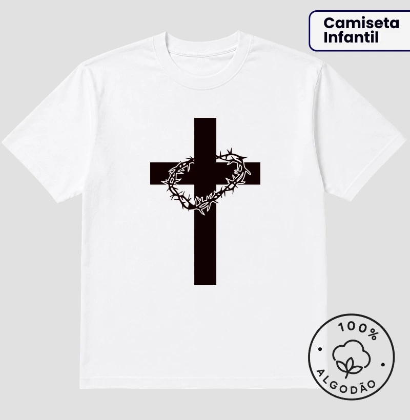 Cruz com coroa - Minimalista