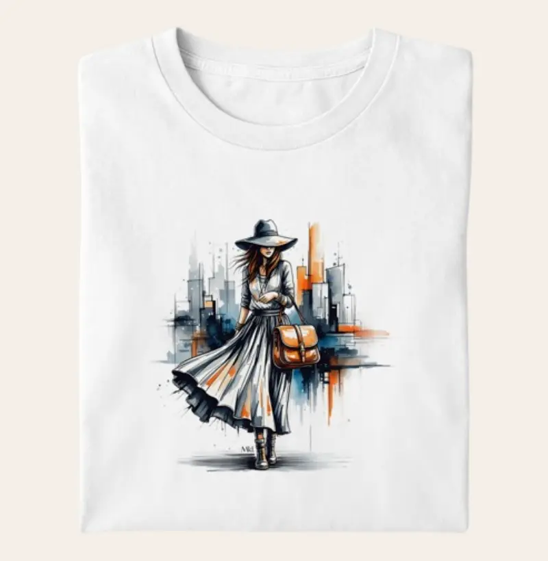 Camiseta Algodão Premium - Caminhos Urbanos 
