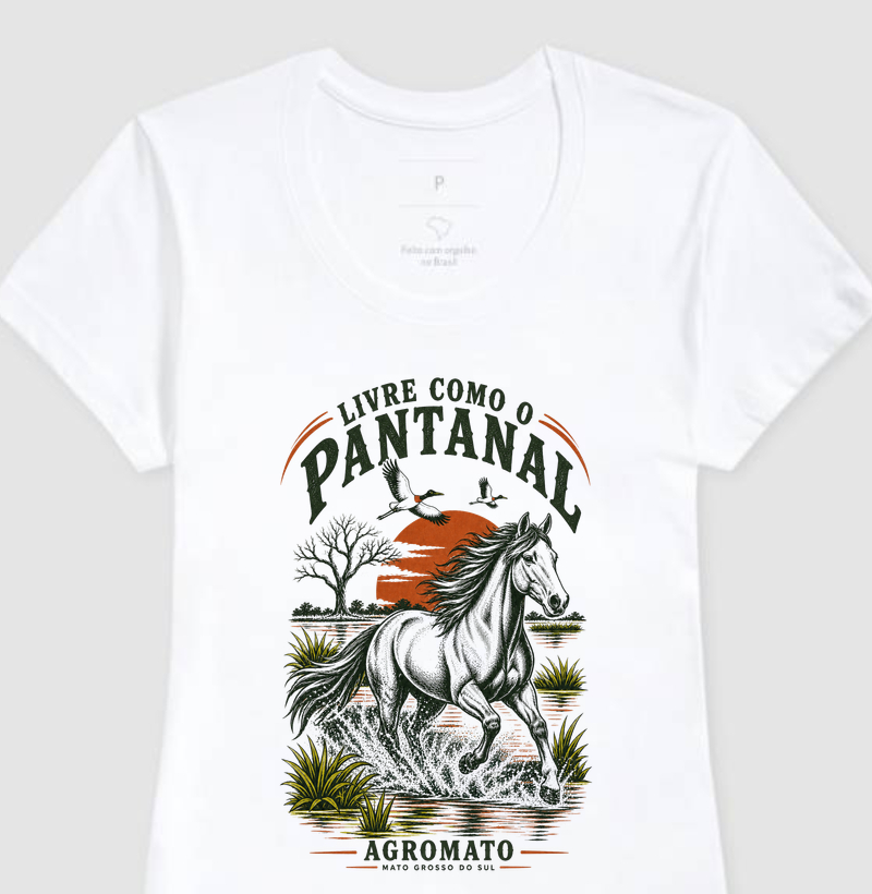 Camiseta Livre como o Pantanal