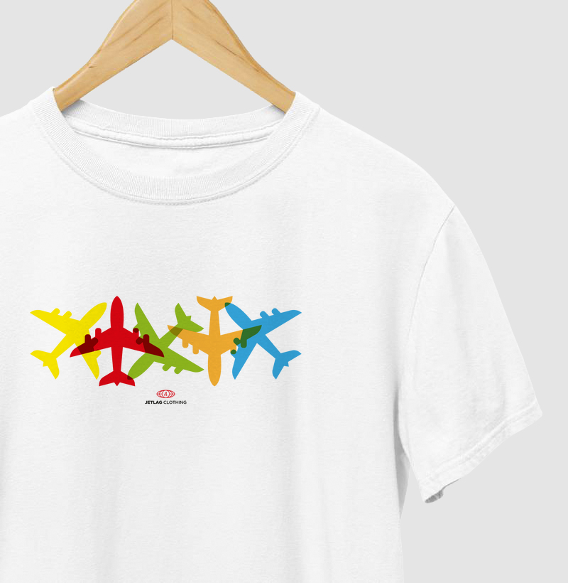 Aviões coloridos