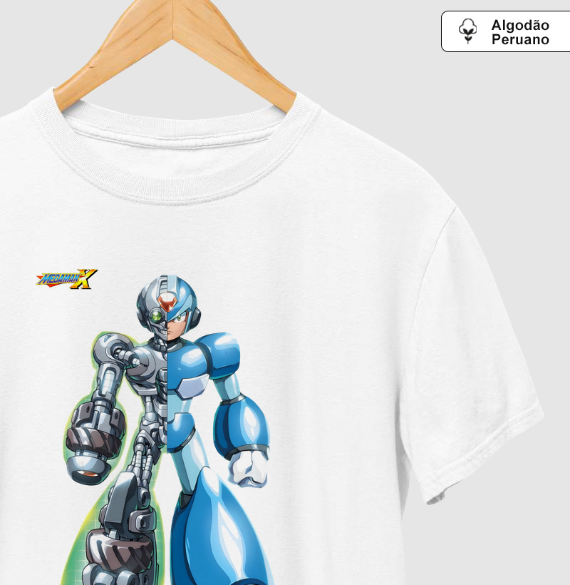 Mega Man X - X-Ray - Camiseta Algodão Peruano