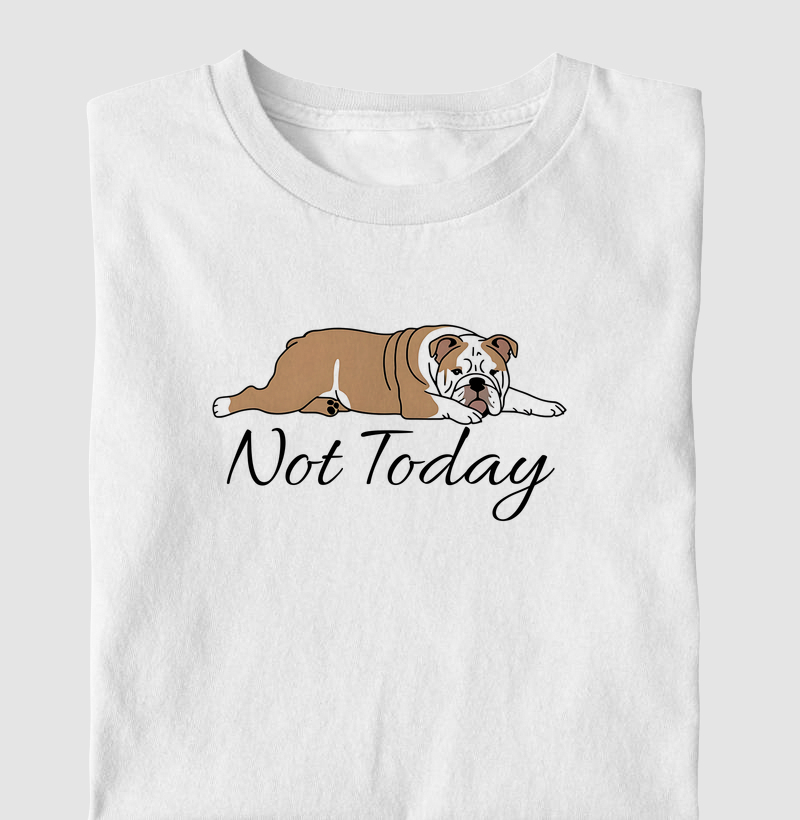 Camiseta Bulldog Inglês Preguiçoso