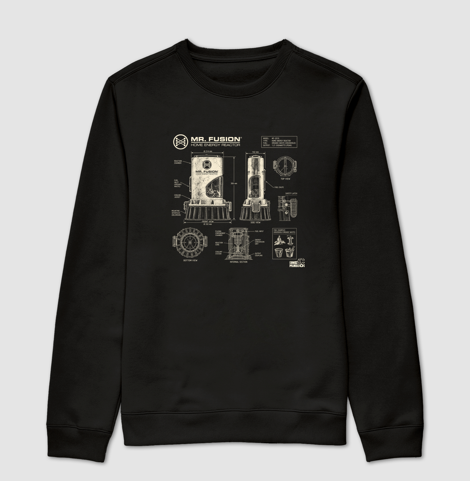 Mr. Fusion Blueprint - Suéter Moletom