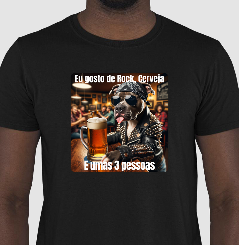 Gosto de Rock, cerveja e mais 3 pessoas 