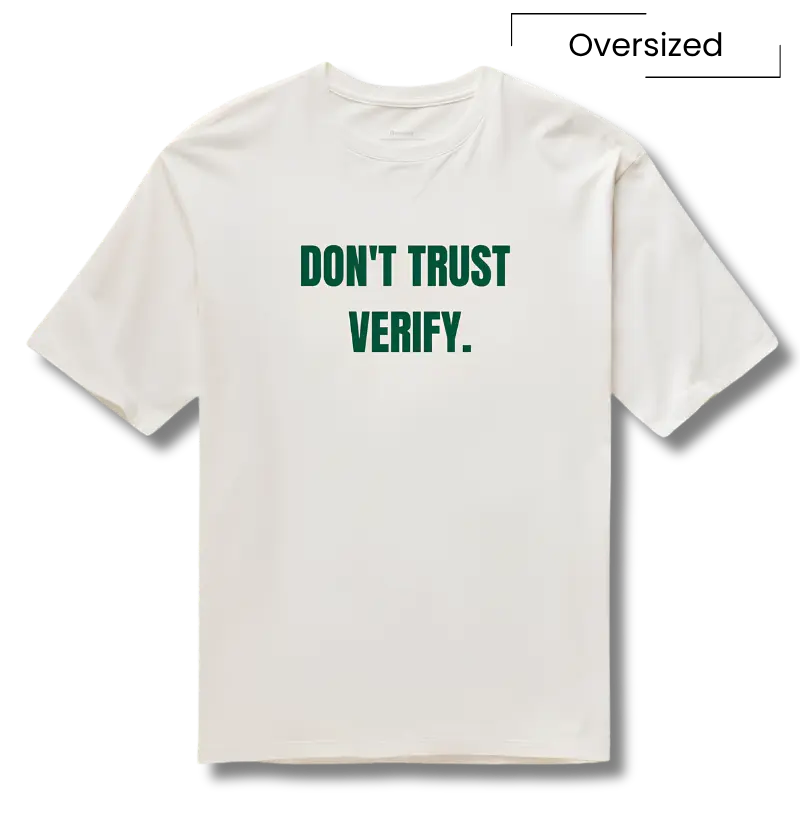 Camiseta Bitcoin Não Confie Verifique