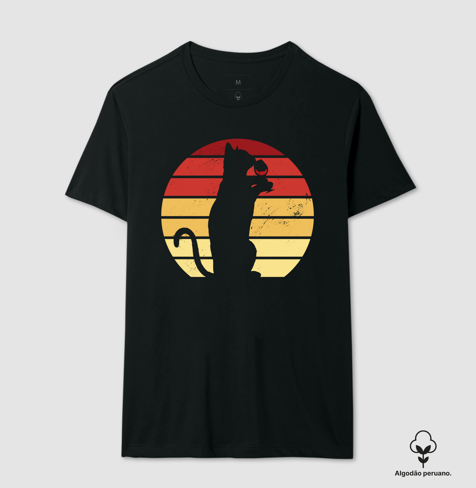 Camiseta Cat Sunset Vibes