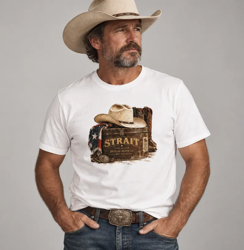 Camiseta Country Masculina Cowboy Hat Heritage Dustler South Co.