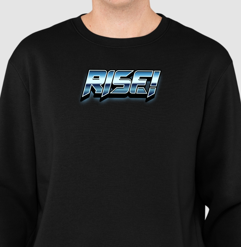 Suéter Moletom Rise! Streetwear Básica Premium Unissex – Moda Urbana