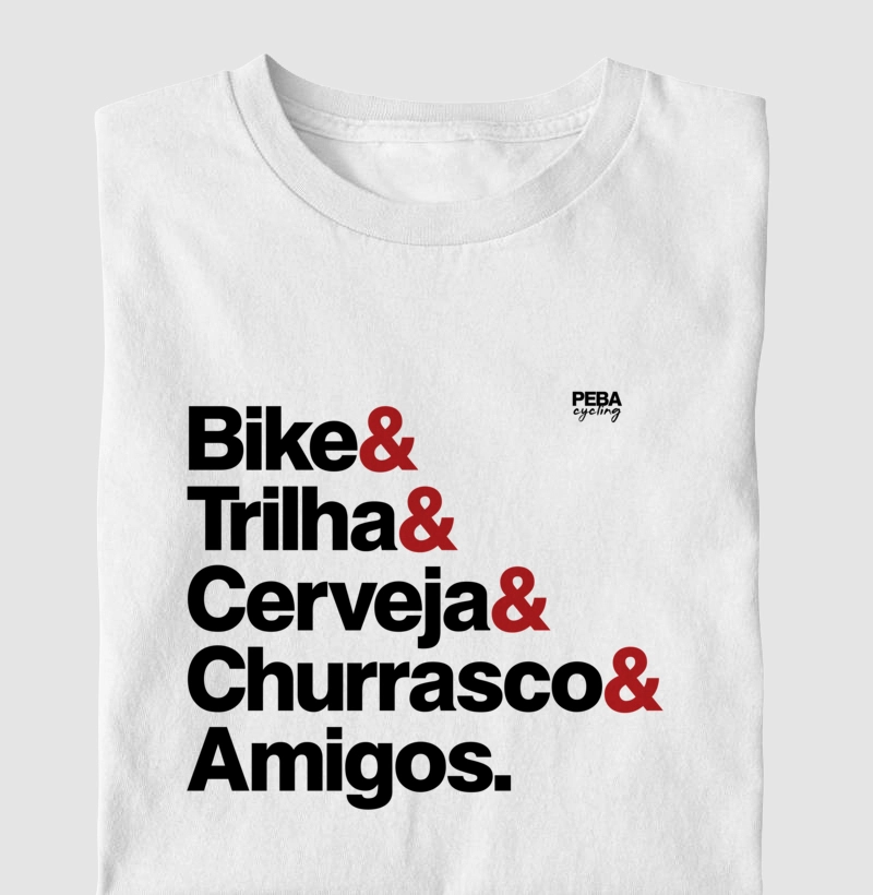 Bike& Trilha& Cerveja& Churras& Amigos - Cores variadas