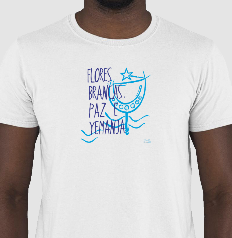 Camiseta Yemanjá Flores