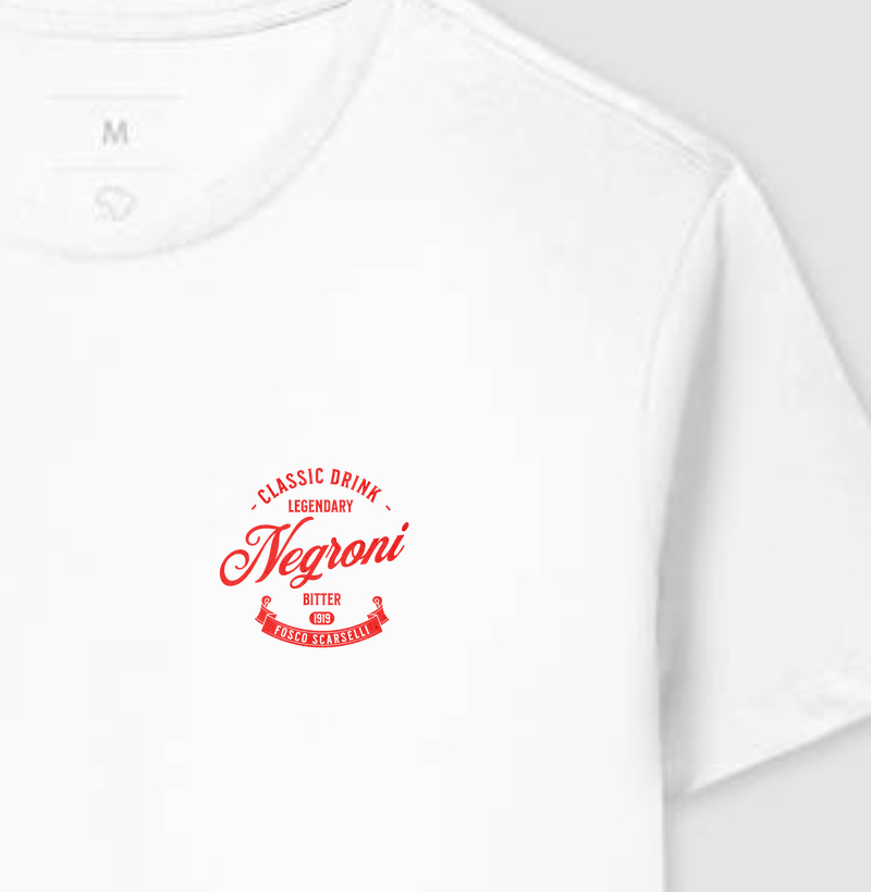 Classic drink negroni Red