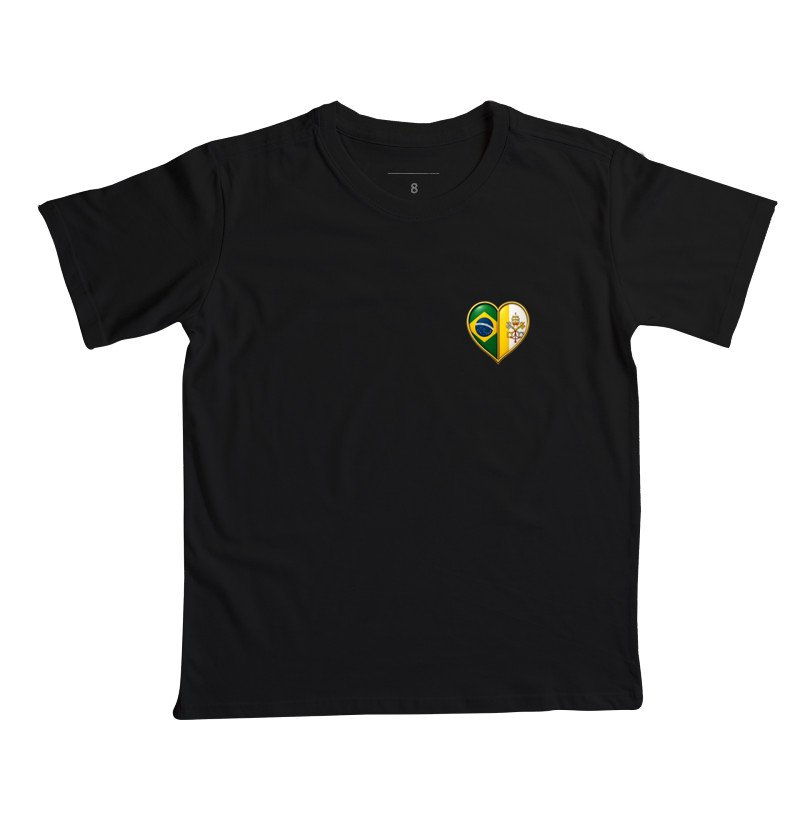 Brasil & Vaticano — Amor à Pátria, Fidelidade à Igreja - Camiseta Infantil