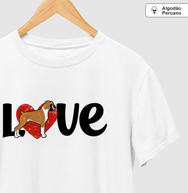 Camiseta Algodão Peruano Boxer Love