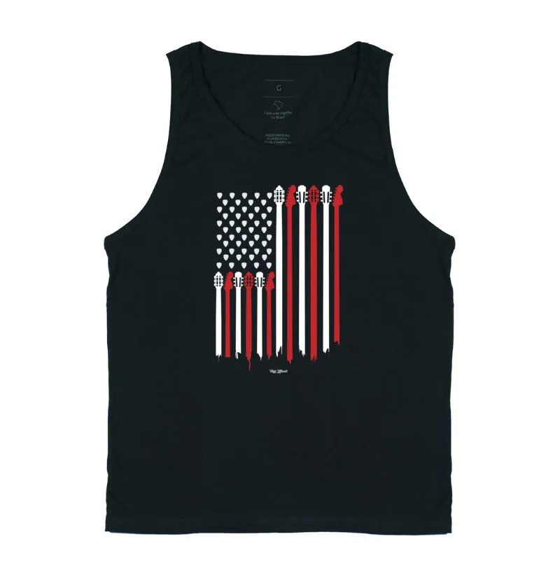 American Flag Acoustic&Guitar