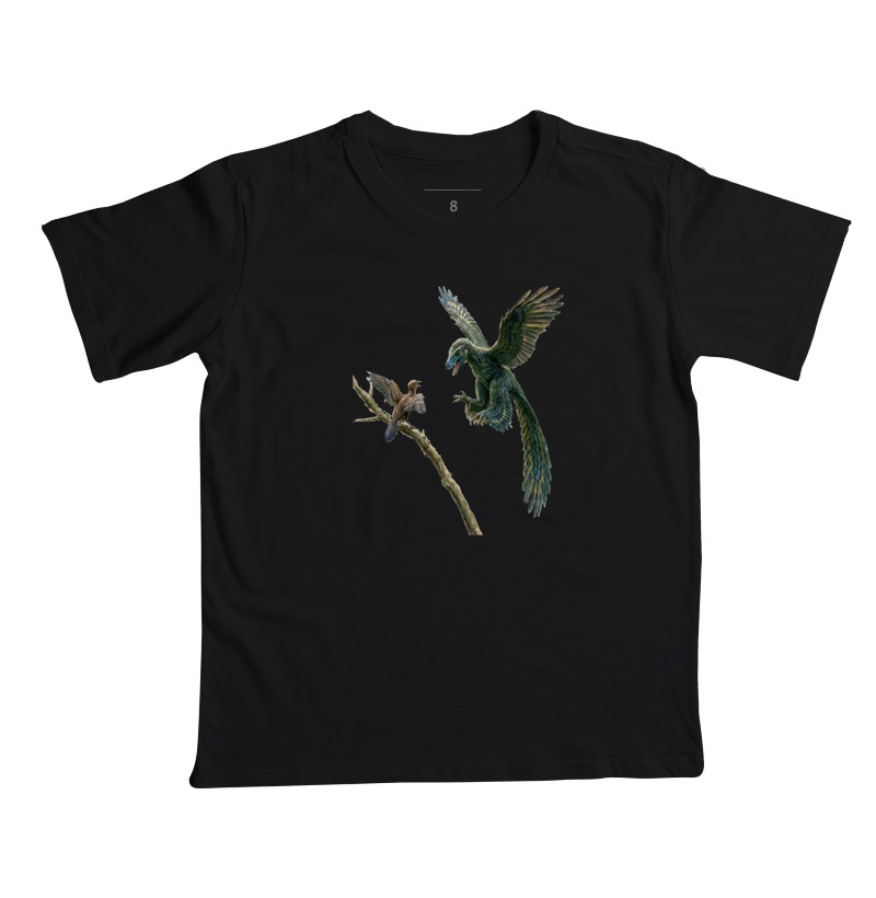 Camiseta Dinossauro Jian changmaensis Captura Algodão Premium Dinoloco