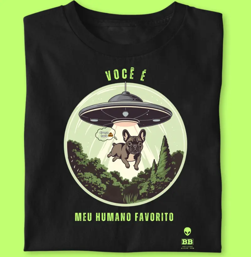 Camiseta Bulldog Frances "Humano Favorito"