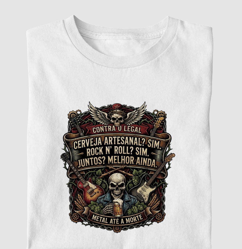 Camiseta Metal até a morte