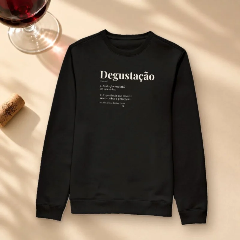Moletom Degustação — Wine Dictionary - Suéter Moletom