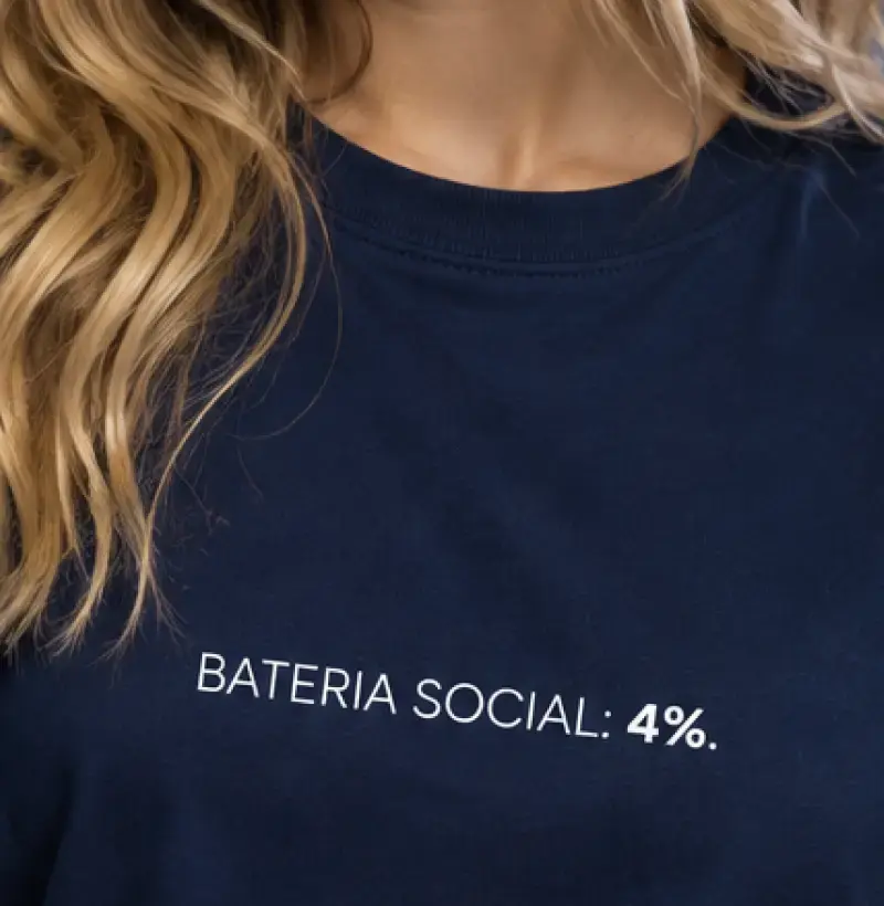 Bateria Social: 4% - Camiseta