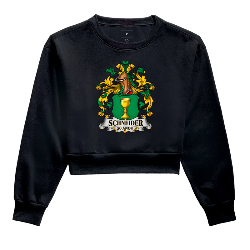 SCHNEIDER – 50 ANOS - Cropped Moletom